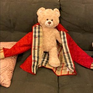 Red Authentic Burberry Childs Coat